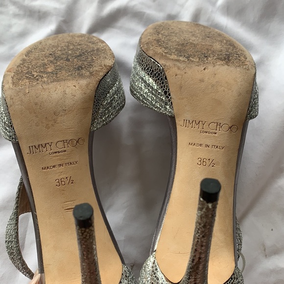 Jimmy Choo Silver Heels - Picture 3 of 6